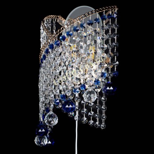 Бра Космея №3 синяя в Симферополе Гусь Хрустальный