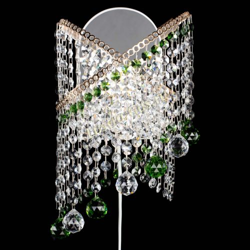 Бра Космея №3 зеленая в Симферополе Гусь Хрустальный