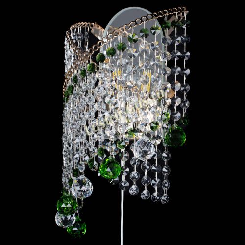 Бра Космея №3 зеленая в Симферополе Гусь Хрустальный