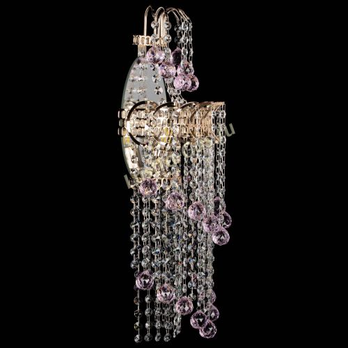 Бра Ника №5 розовая в Симферополе Гусь Хрустальный