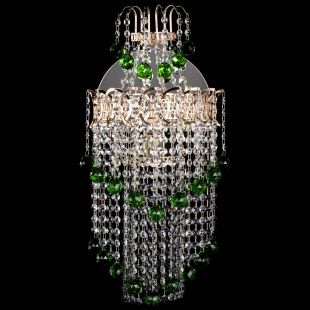 Бра из хрусталя Ника №5 зеленая