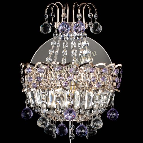 Бра Ника шар фиолетовая в Симферополе Гусь Хрустальный