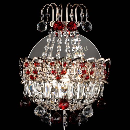 Бра Ника шар красная в Симферополе Гусь Хрустальный