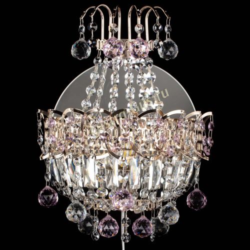 Бра Ника шар розовая в Симферополе Гусь Хрустальный