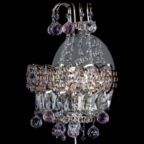 Бра Ника шар розовая в Симферополе Гусь Хрустальный