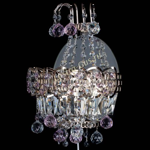 Бра Ника шар розовая в Симферополе Гусь Хрустальный