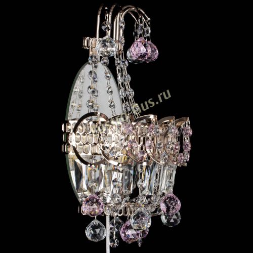 Бра Ника шар розовая в Симферополе Гусь Хрустальный