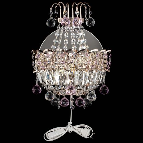 Бра Ника шар розовая в Симферополе Гусь Хрустальный