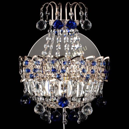 Бра Ника шар синяя в Симферополе Гусь Хрустальный