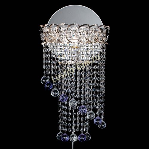 Бра Омега №1 фиолетовая в Симферополе Гусь Хрустальный