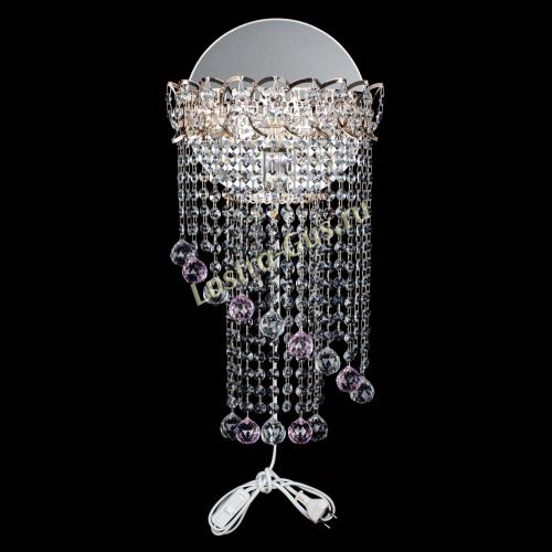 Бра Омега №1 розовая в Симферополе Гусь Хрустальный