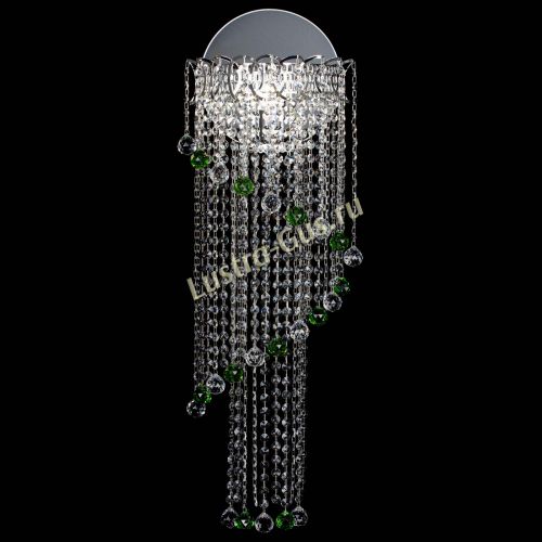 Бра Омега №3 зеленая в Симферополе Гусь Хрустальный