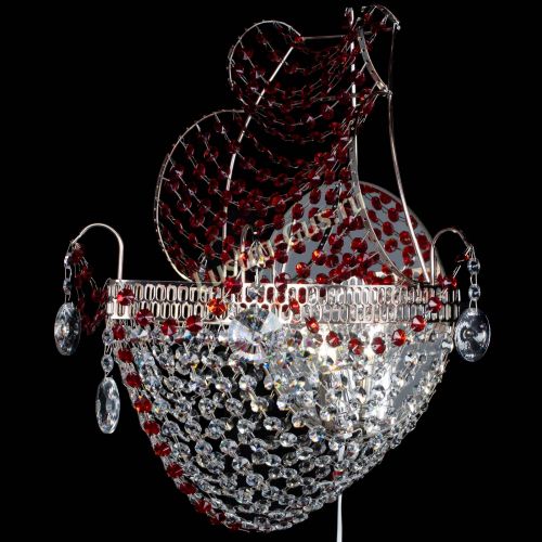 Бра Парусник №1 красная в Симферополе Гусь Хрустальный