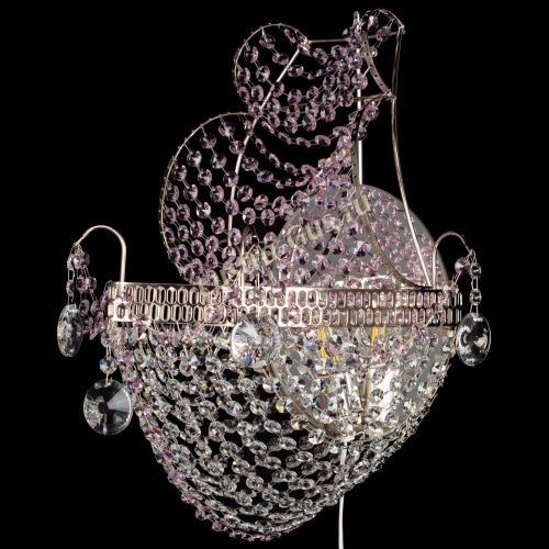 Бра Парусник №1 розовая в Симферополе Гусь Хрустальный