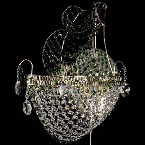 Бра Парусник №1 зеленая в Симферополе Гусь Хрустальный