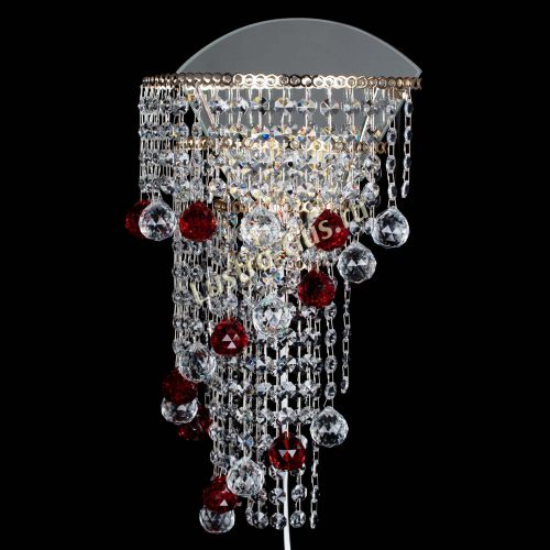 Бра Пирамида №3 красная в Симферополе Гусь Хрустальный