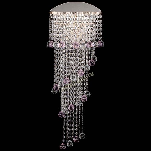 Бра Пирамида №6 розовая в Симферополе Гусь Хрустальный