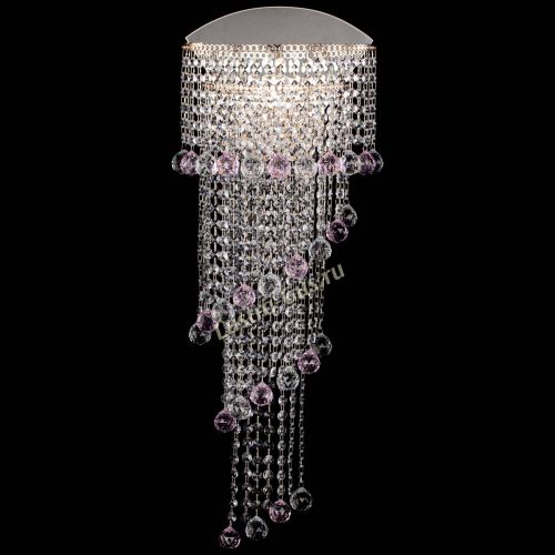 Бра Пирамида №6 розовая в Симферополе Гусь Хрустальный