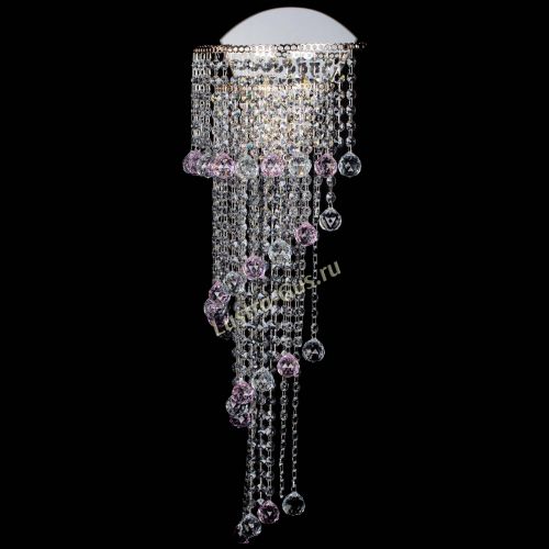 Бра Пирамида №6 розовая в Симферополе Гусь Хрустальный