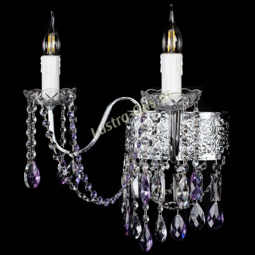 Бра Свеча Восток №2 фиолетовая в Симферополе Гусь Хрустальный