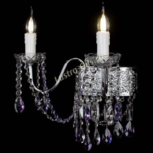 Бра Свеча Восток №2 фиолетовая в Симферополе Гусь Хрустальный