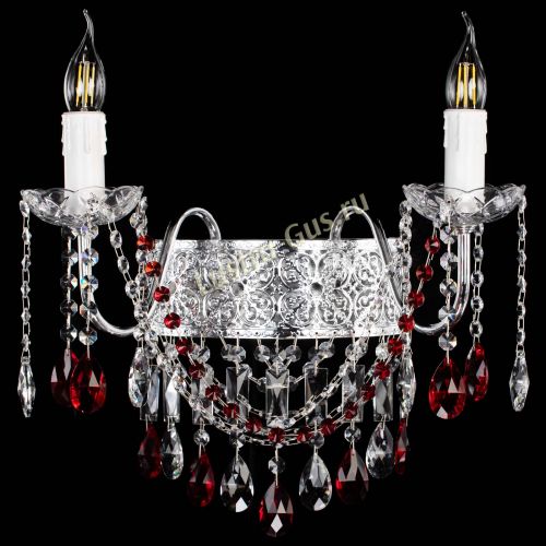 Бра Свеча Восток №2 красная в Симферополе Гусь Хрустальный