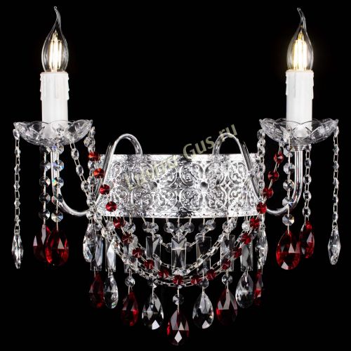 Бра Свеча Восток №2 красная в Симферополе Гусь Хрустальный