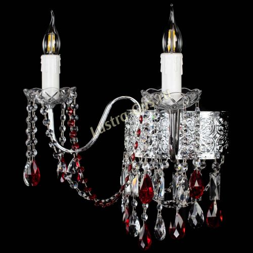 Бра Свеча Восток №2 красная в Симферополе Гусь Хрустальный