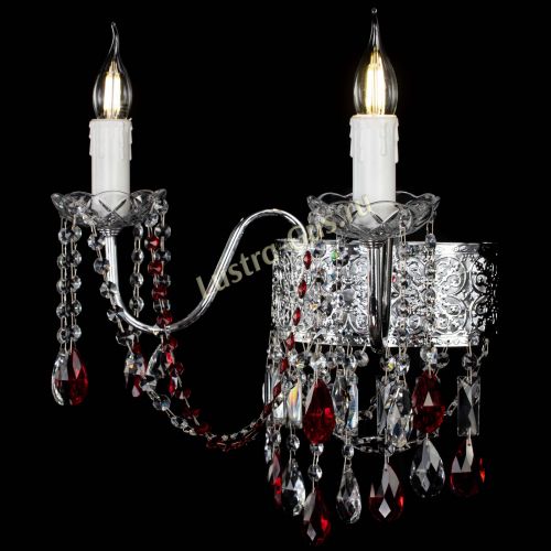 Бра Свеча Восток №2 красная в Симферополе Гусь Хрустальный