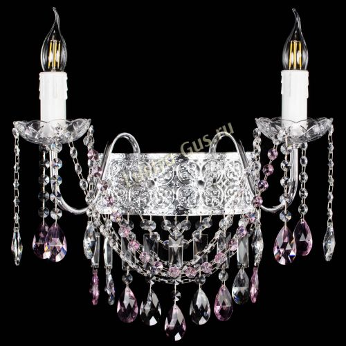 Бра Свеча Восток №2 розовая в Симферополе Гусь Хрустальный