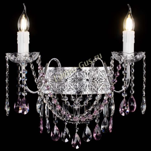 Бра Свеча Восток №2 розовая в Симферополе Гусь Хрустальный