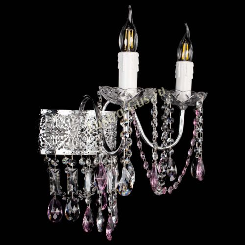 Бра Свеча Восток №2 розовая в Симферополе Гусь Хрустальный