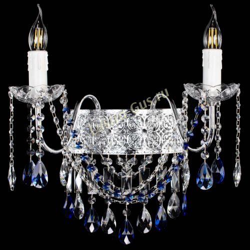 Бра Свеча Восток №2 синяя в Симферополе Гусь Хрустальный