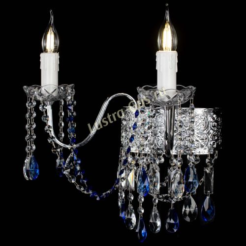 Бра Свеча Восток №2 синяя в Симферополе Гусь Хрустальный