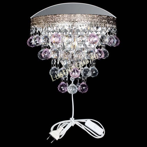 Бра Токката пирамида шар 30 розовая в Симферополе Гусь Хрустальный