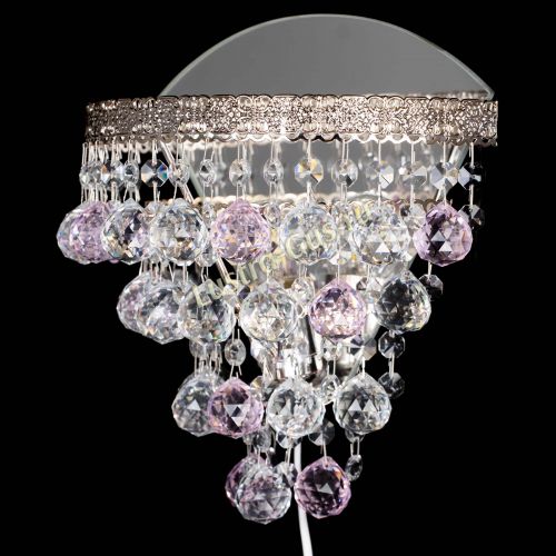 Бра Токката пирамида шар 30 розовая в Симферополе Гусь Хрустальный