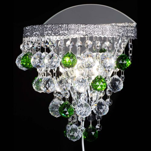 Бра Токката пирамида шар 30 зеленая в Симферополе Гусь Хрустальный