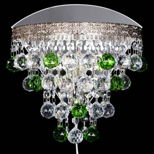 Бра Токката пирамида шар 30 зеленая в Симферополе Гусь Хрустальный