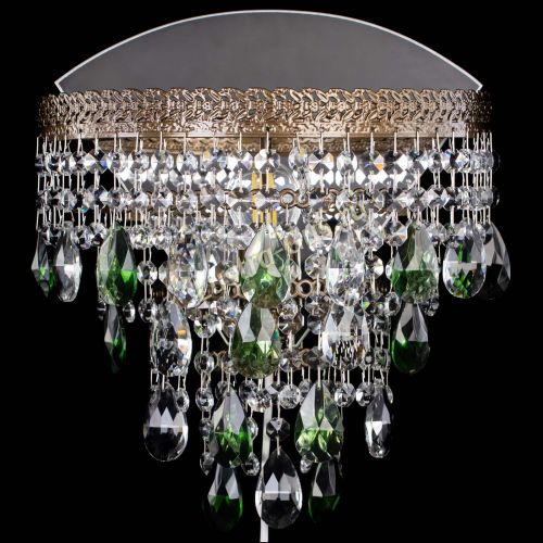 Бра Токката пирамида журавлик под бронзу зеленая в Симферополе Гусь Хрустальный