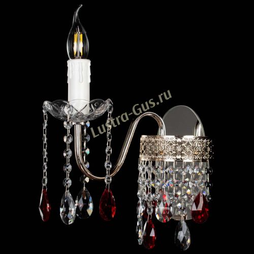 Бра Венеция №1 мини красная в Симферополе Гусь Хрустальный