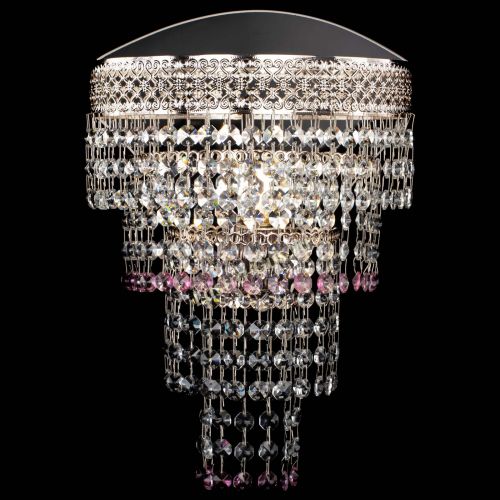 Бра Венеция Капель оптикон розовая в Симферополе Гусь Хрустальный