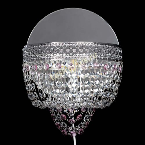 Бра Венеция оптикон розовая в Симферополе Гусь Хрустальный