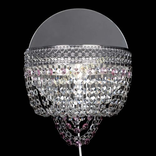 Бра Венеция оптикон розовая в Симферополе Гусь Хрустальный