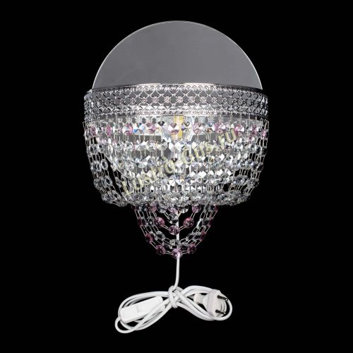 Бра Венеция оптикон розовая в Симферополе Гусь Хрустальный