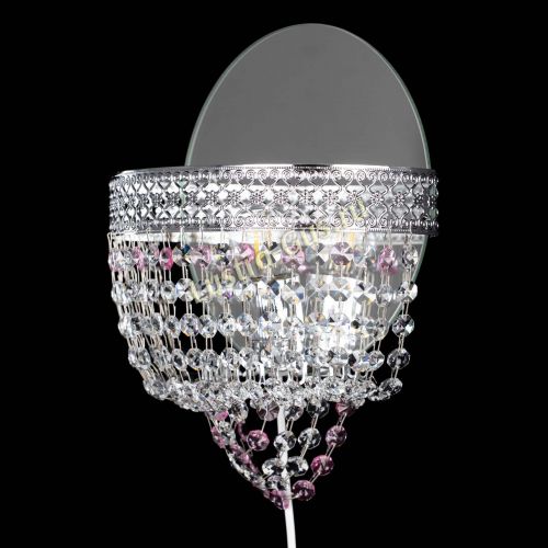 Бра Венеция оптикон розовая в Симферополе Гусь Хрустальный