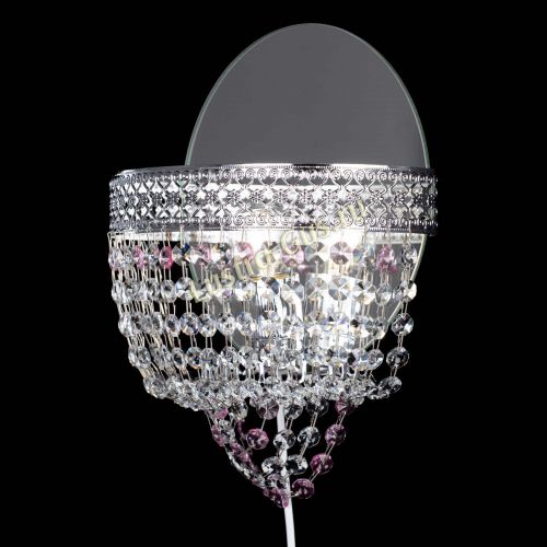 Бра Венеция оптикон розовая в Симферополе Гусь Хрустальный