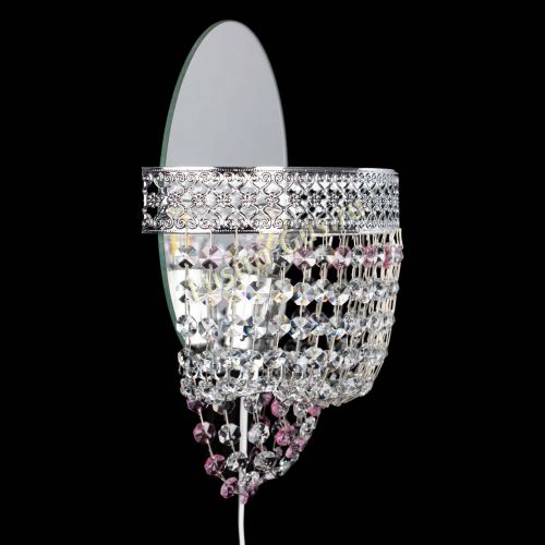 Бра Венеция оптикон розовая в Симферополе Гусь Хрустальный