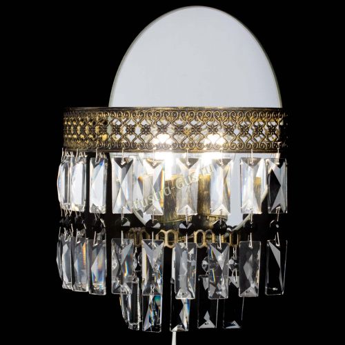 Бра Венеция Пластинка под бронзу Черная в Симферополе Гусь Хрустальный