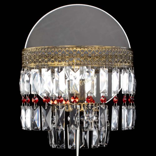 Бра Венеция Пластинка под бронзу Красная в Симферополе Гусь Хрустальный