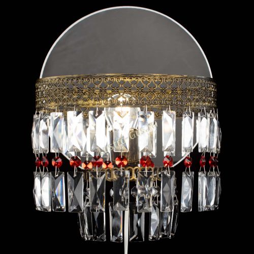 Бра Венеция Пластинка под бронзу Красная в Симферополе Гусь Хрустальный